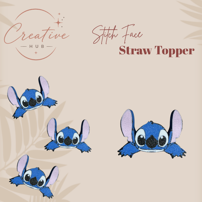 Stitch straw topper