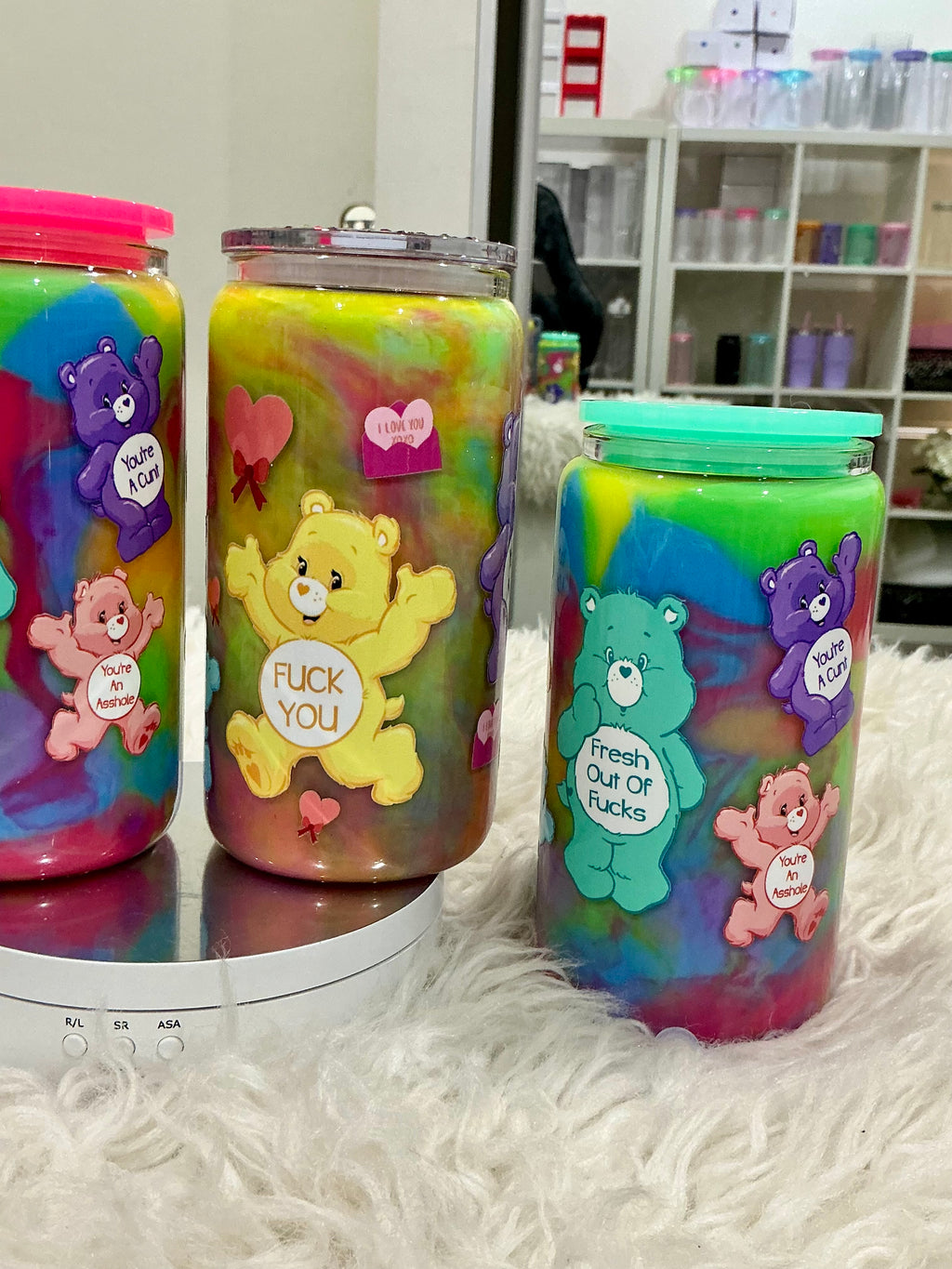 Swear bears swirly cup