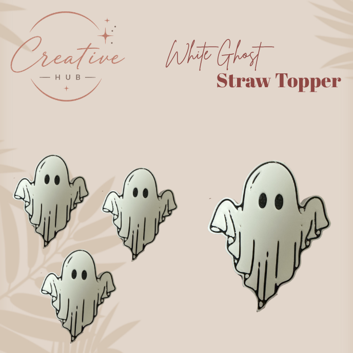 White Ghost straw topper