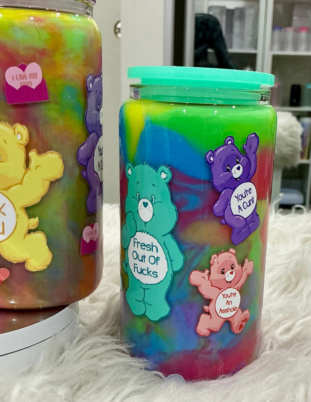 Swear bears swirly cup