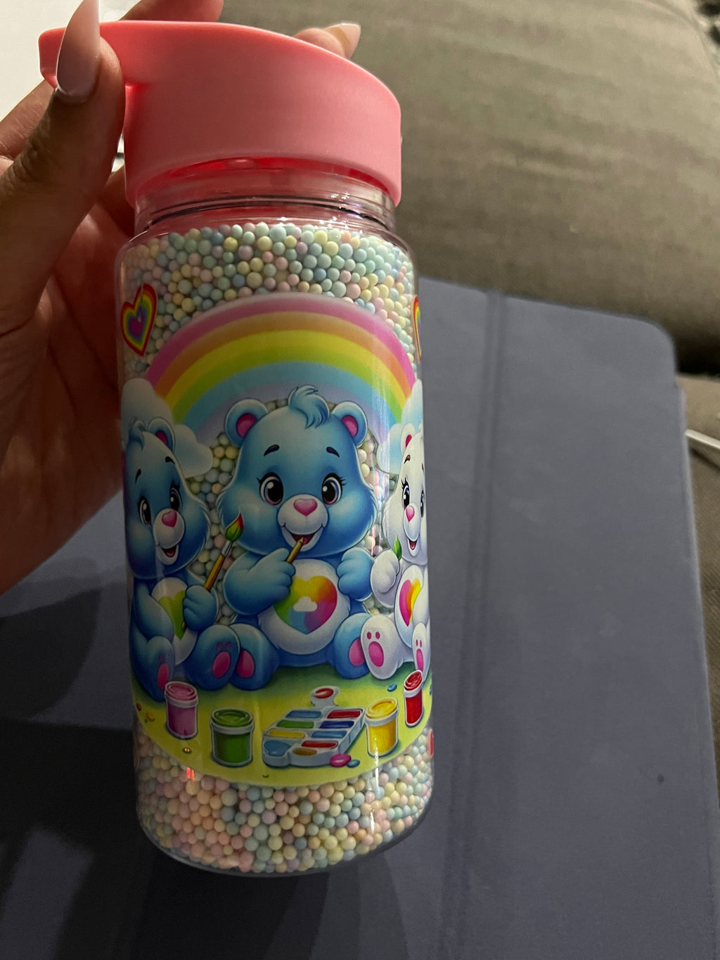 Care Bears foam bead kids bottle