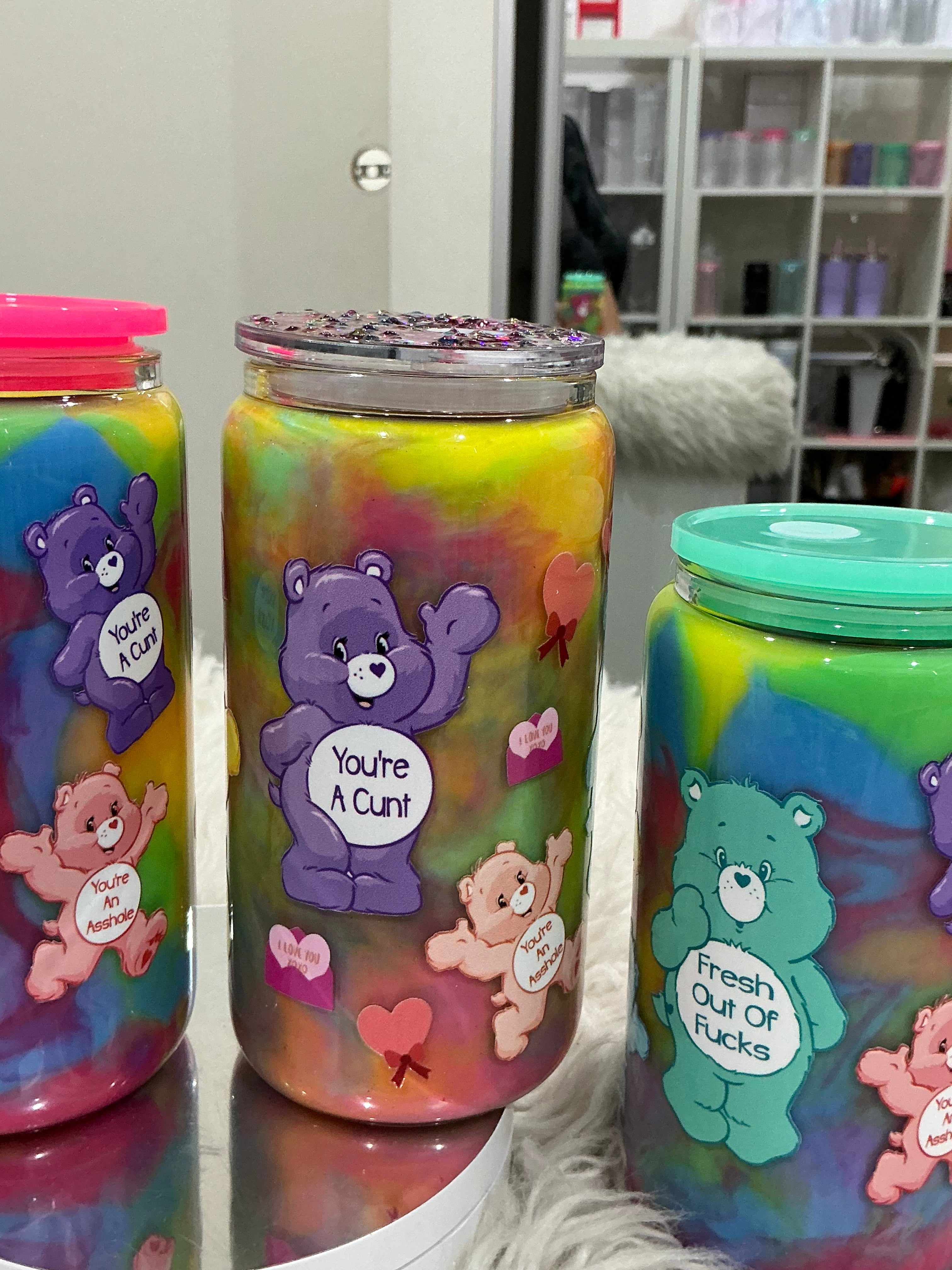 Swear bears swirly cup