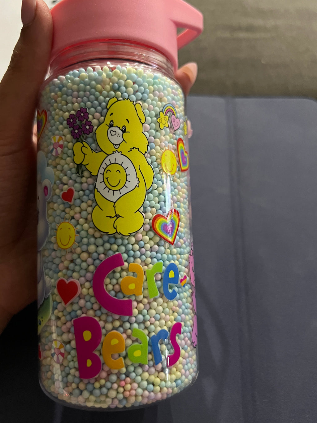 Care Bears foam bead kids bottle