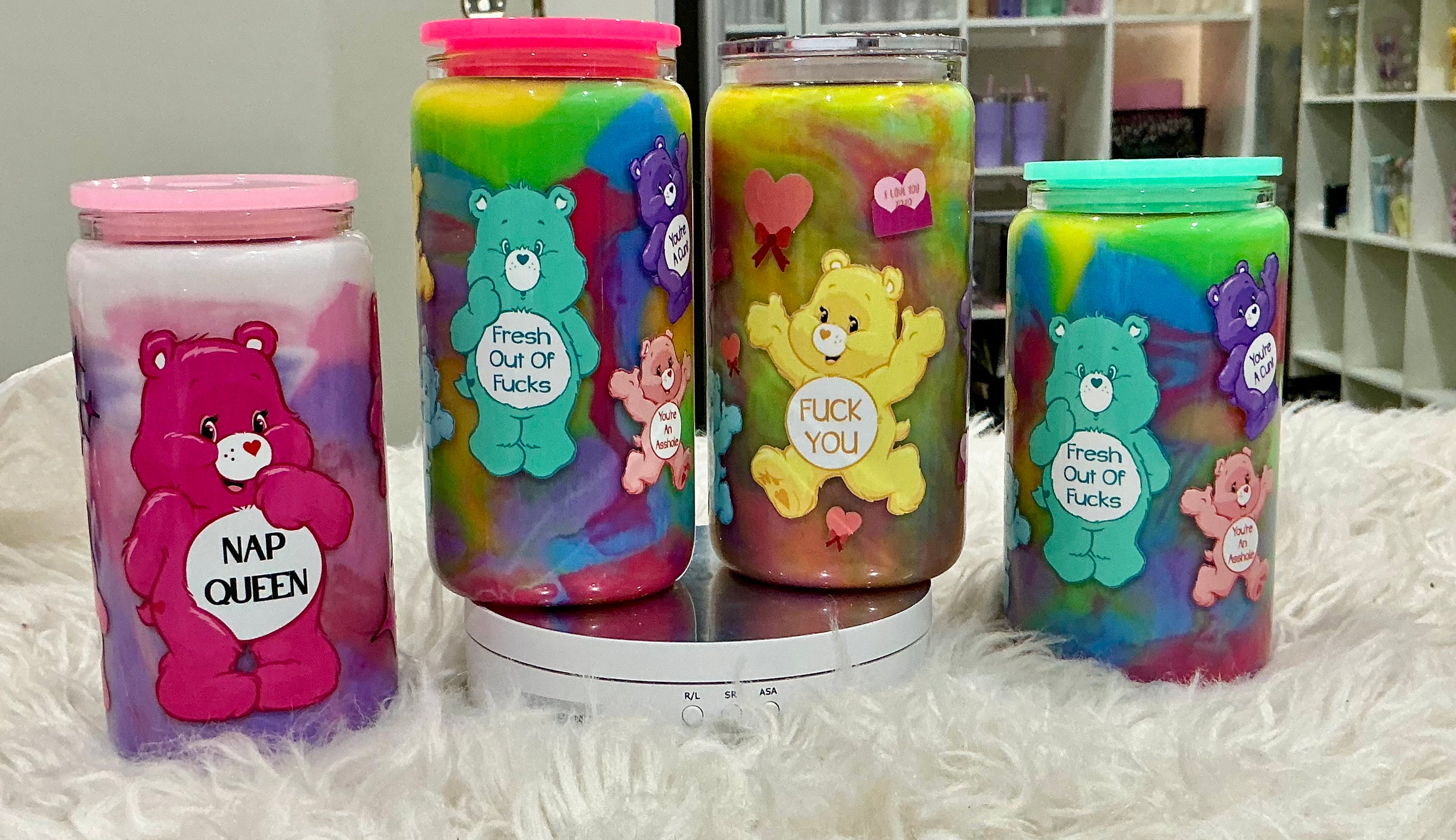 Swear bears swirly cup
