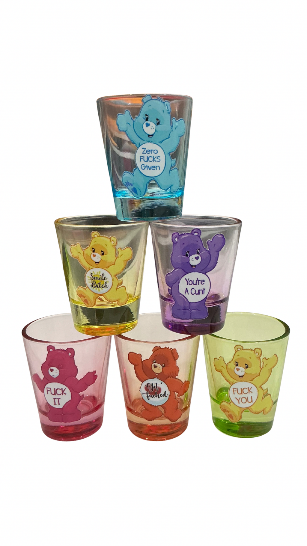 SwearBears shot glass collection