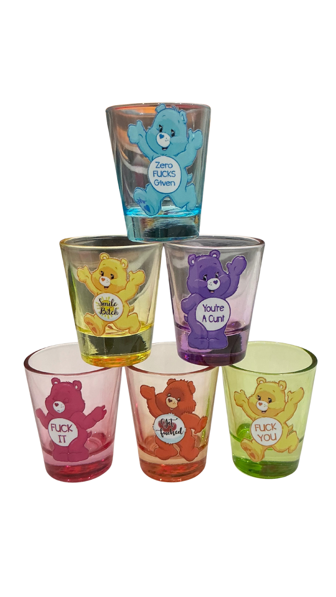 SwearBears shot glass collection