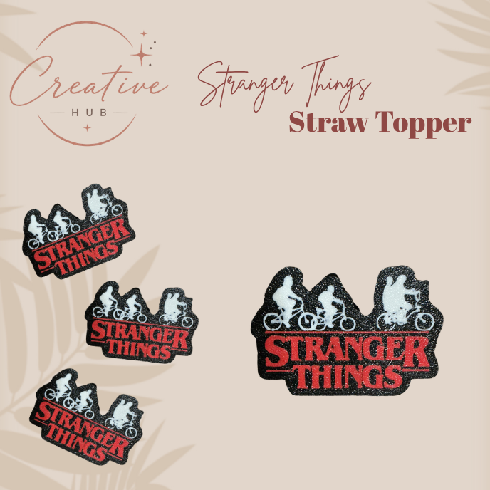 Stranger things straw topper