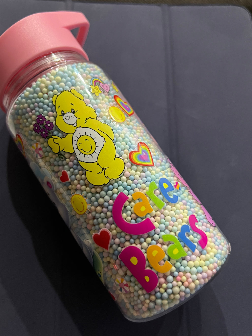 Care Bears foam bead kids bottle