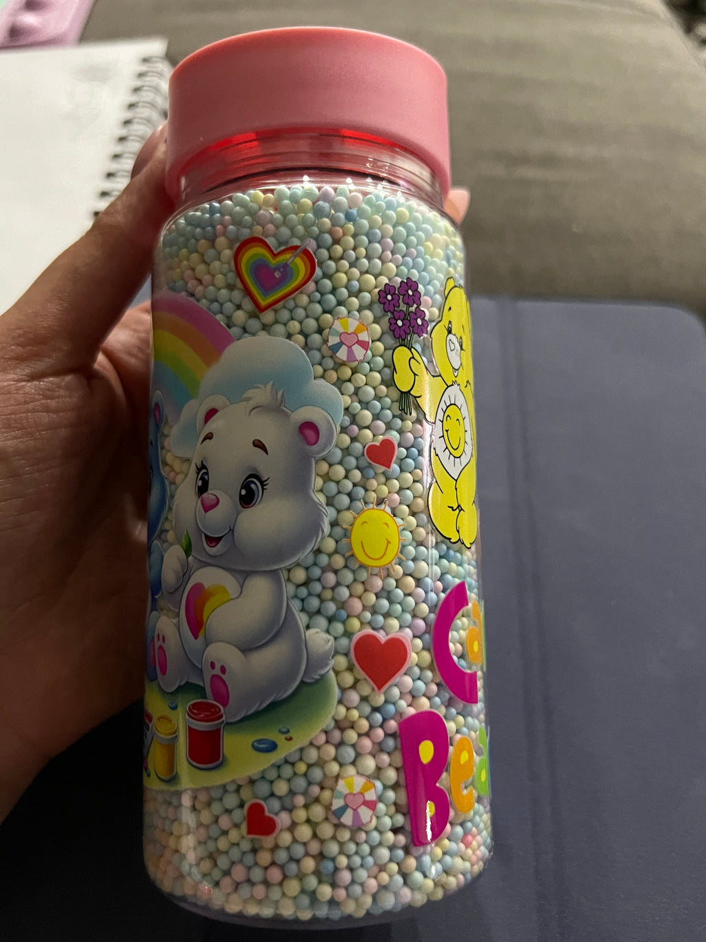 Care Bears foam bead kids bottle