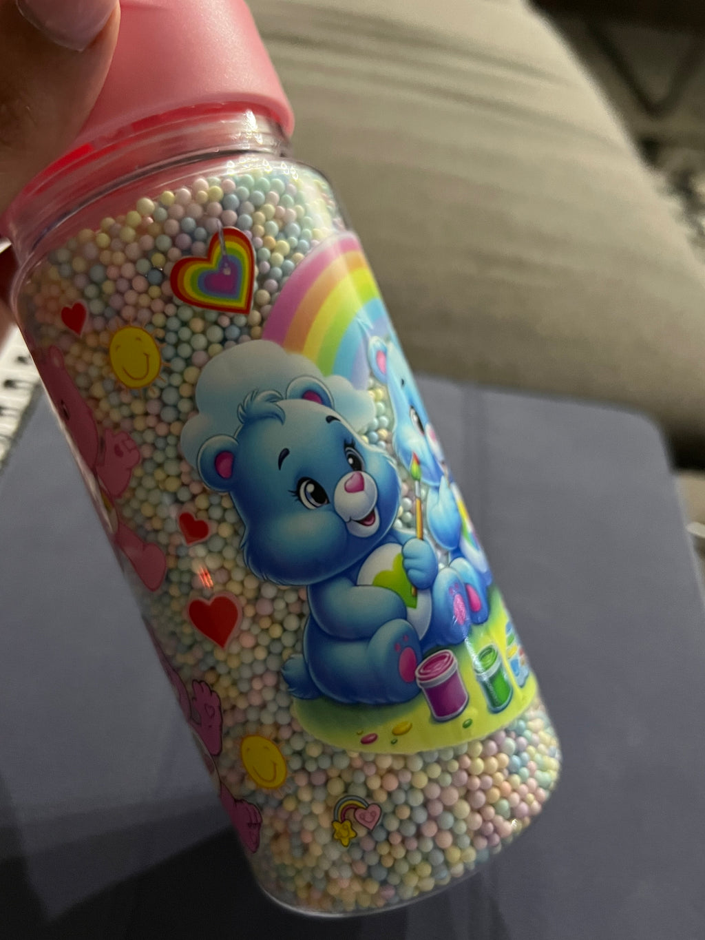 Care Bears foam bead kids bottle