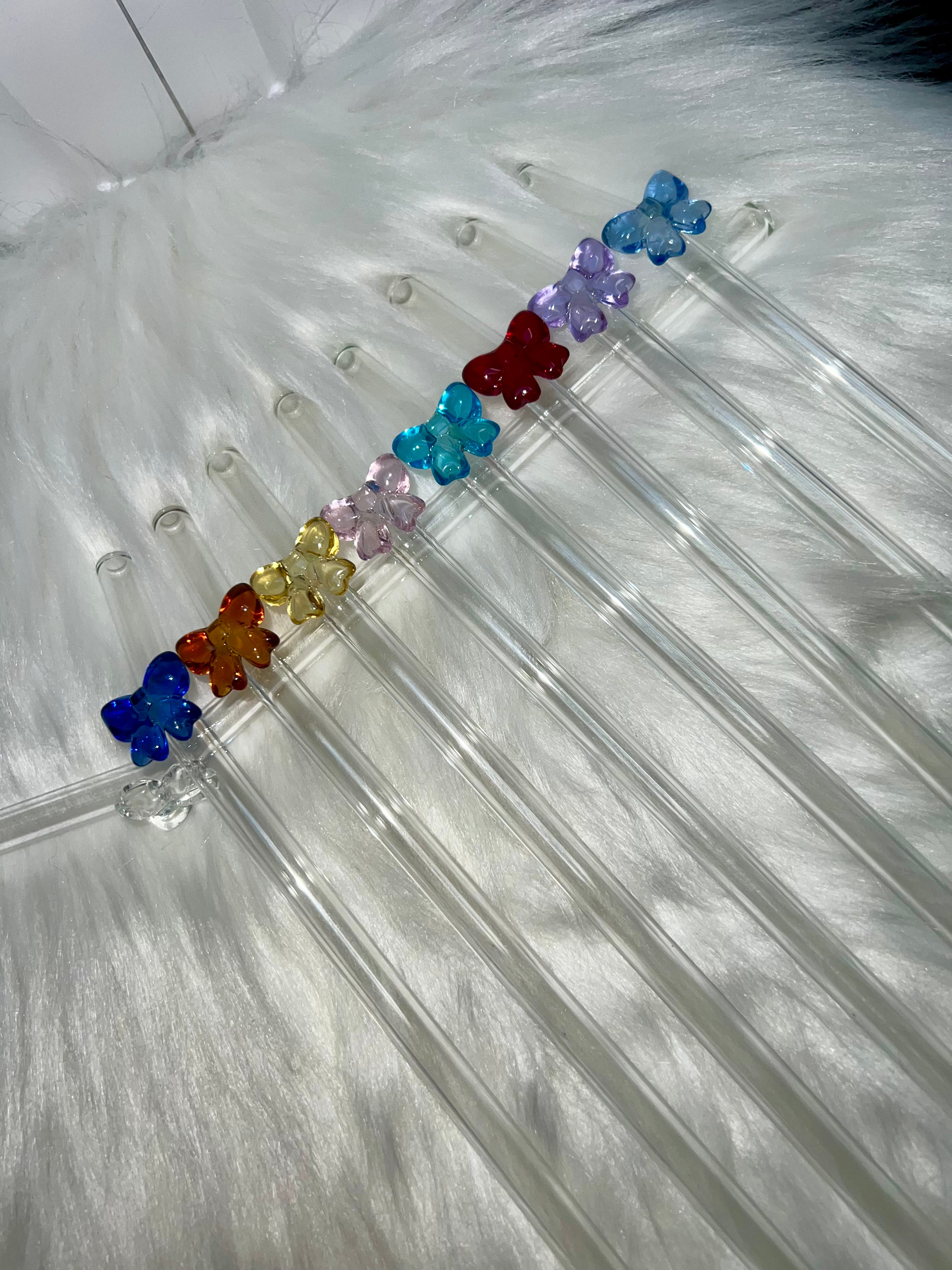 Glass Bow straws