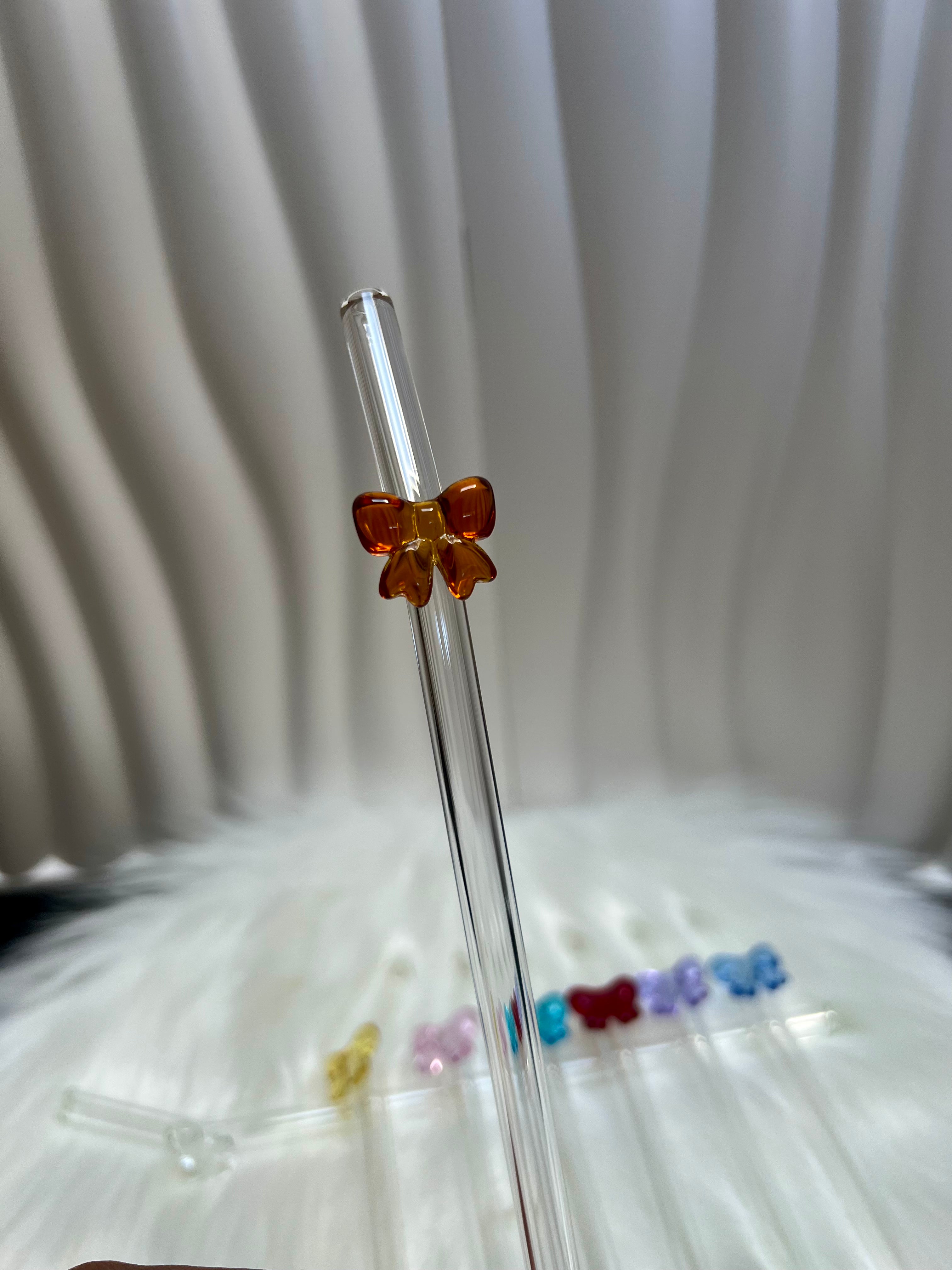 Glass Bow straws