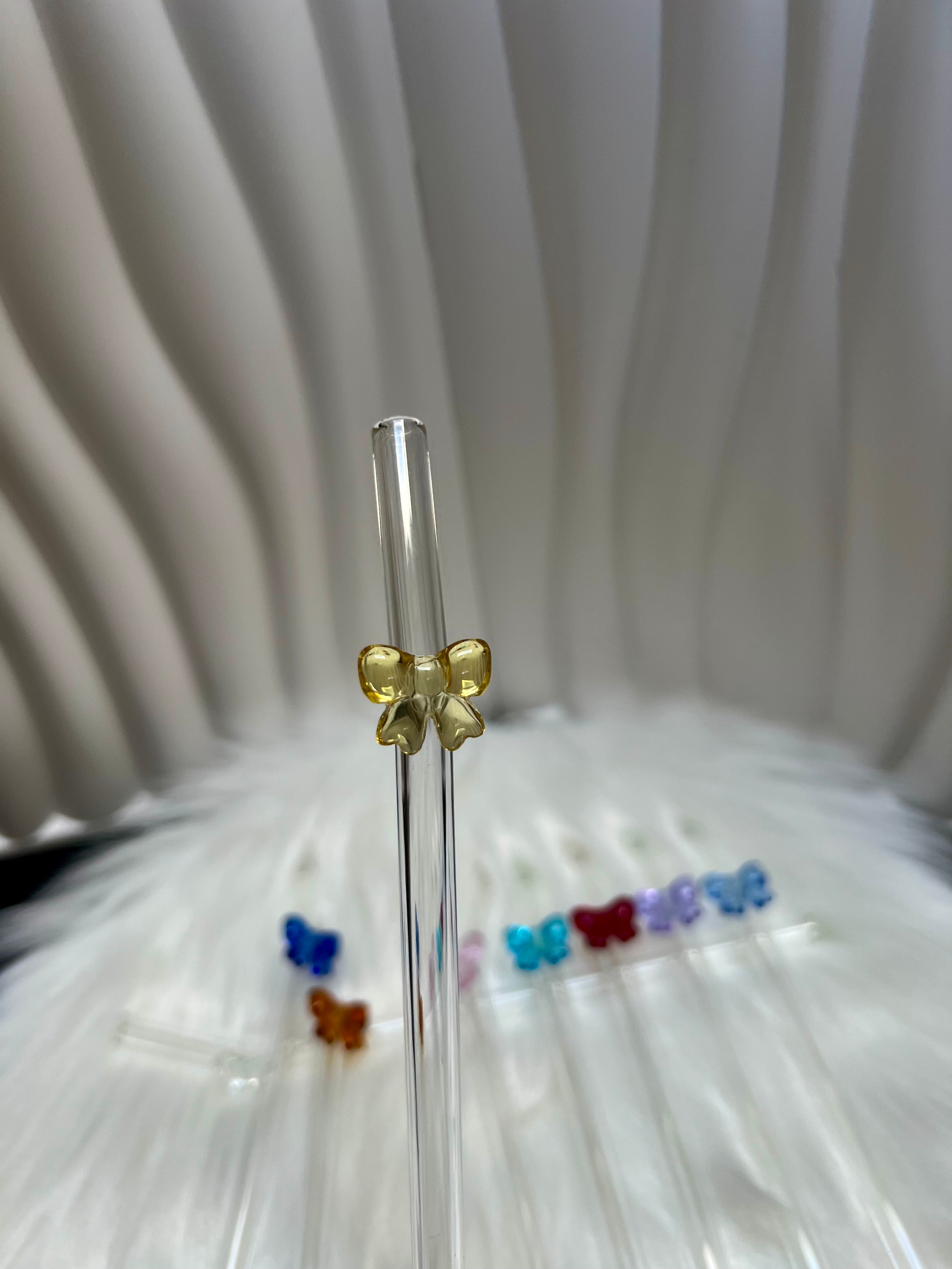 Glass Bow straws