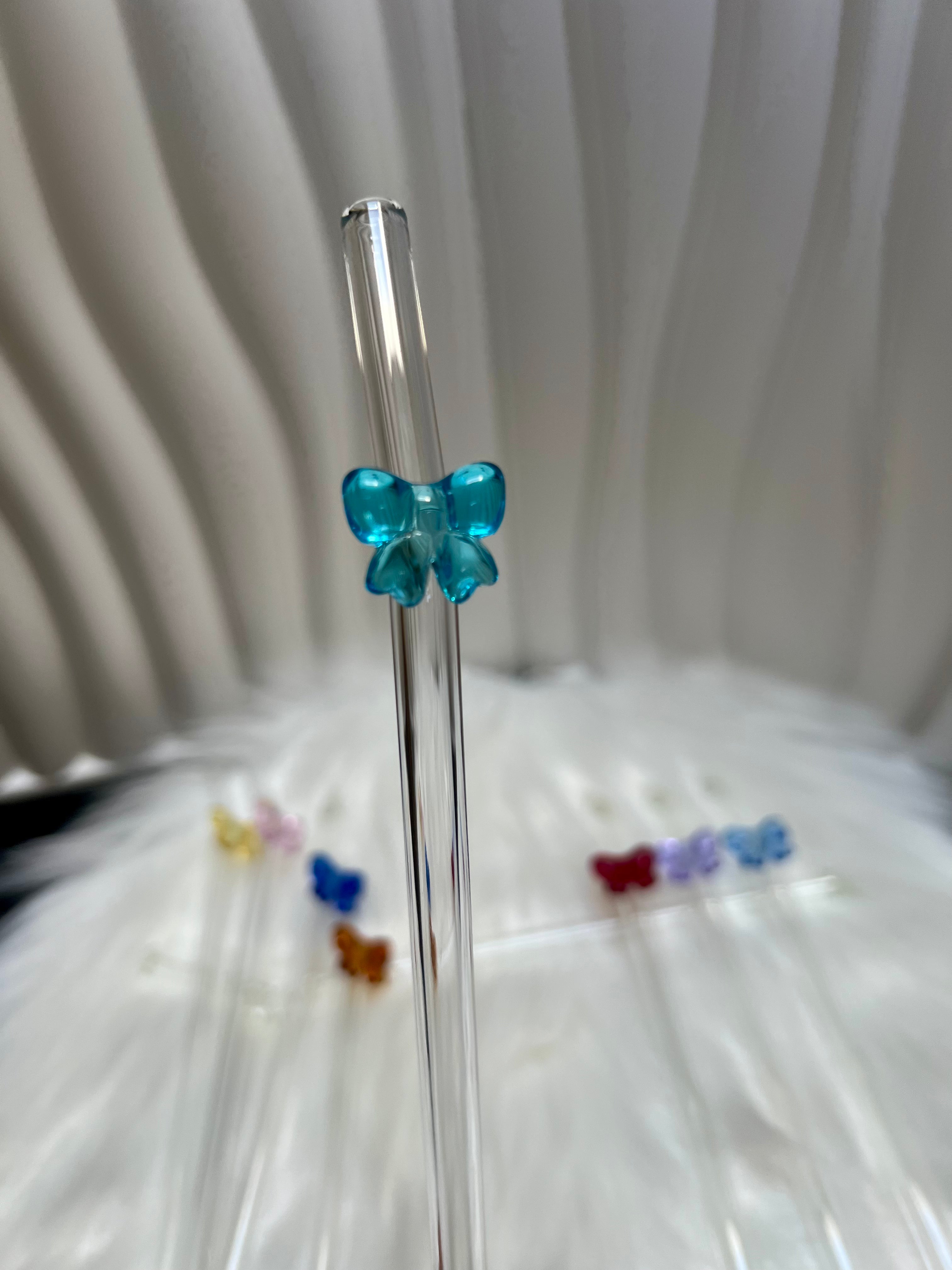 Glass Bow straws