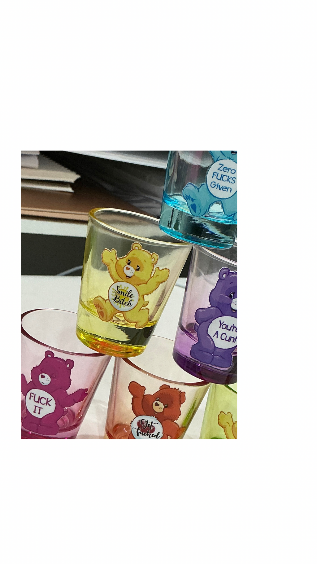SwearBears shot glass collection