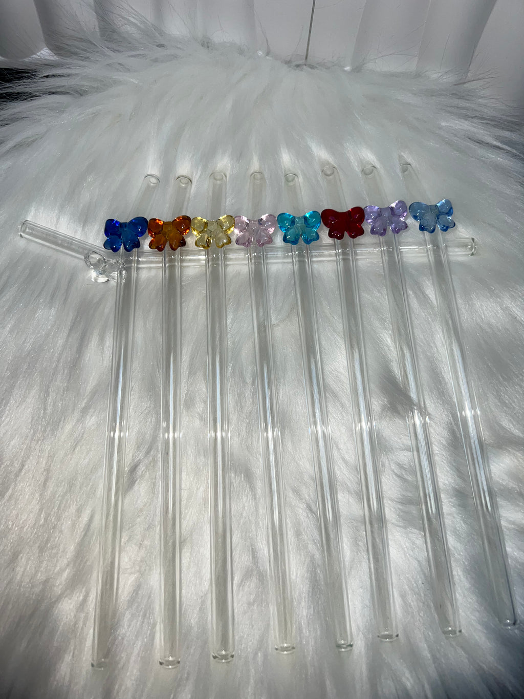 Glass Bow straws