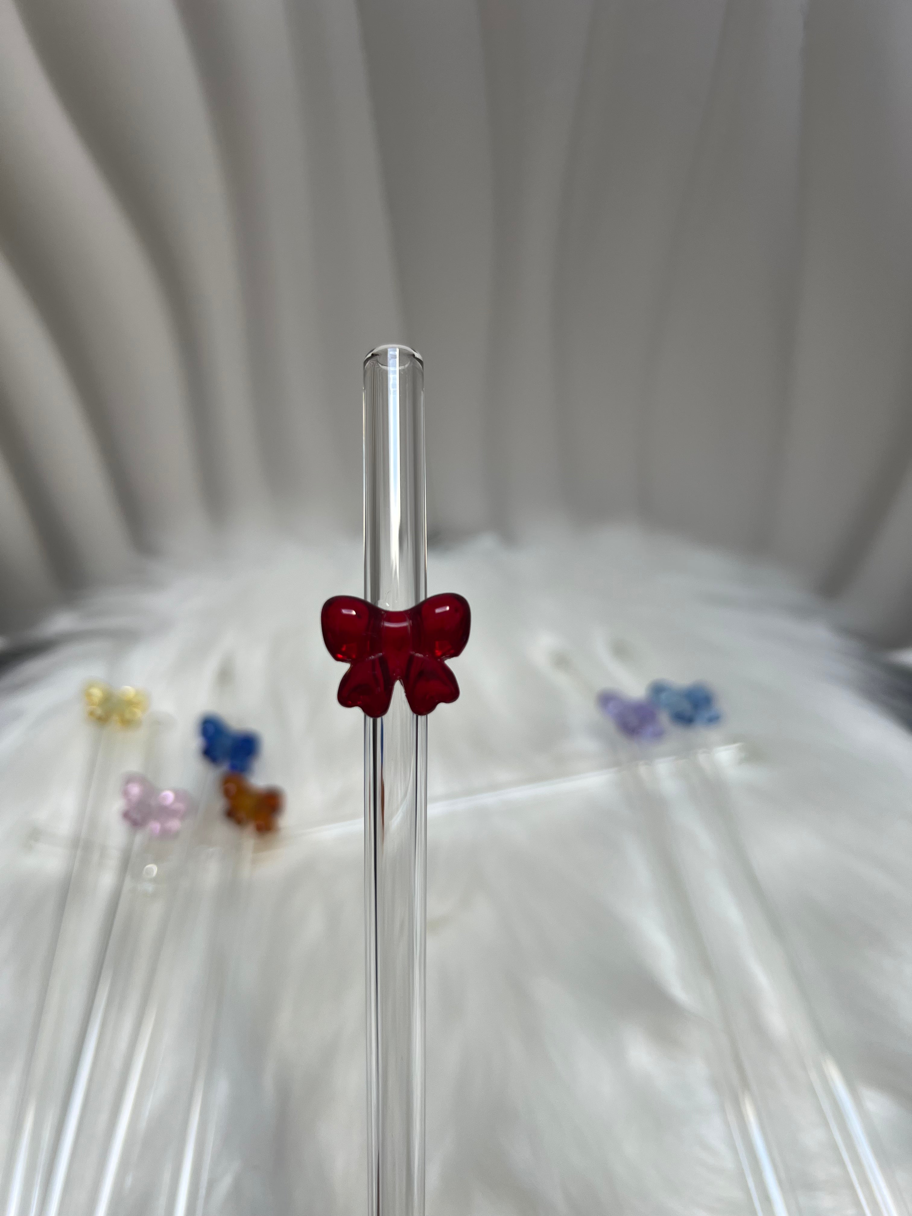 Glass Bow straws