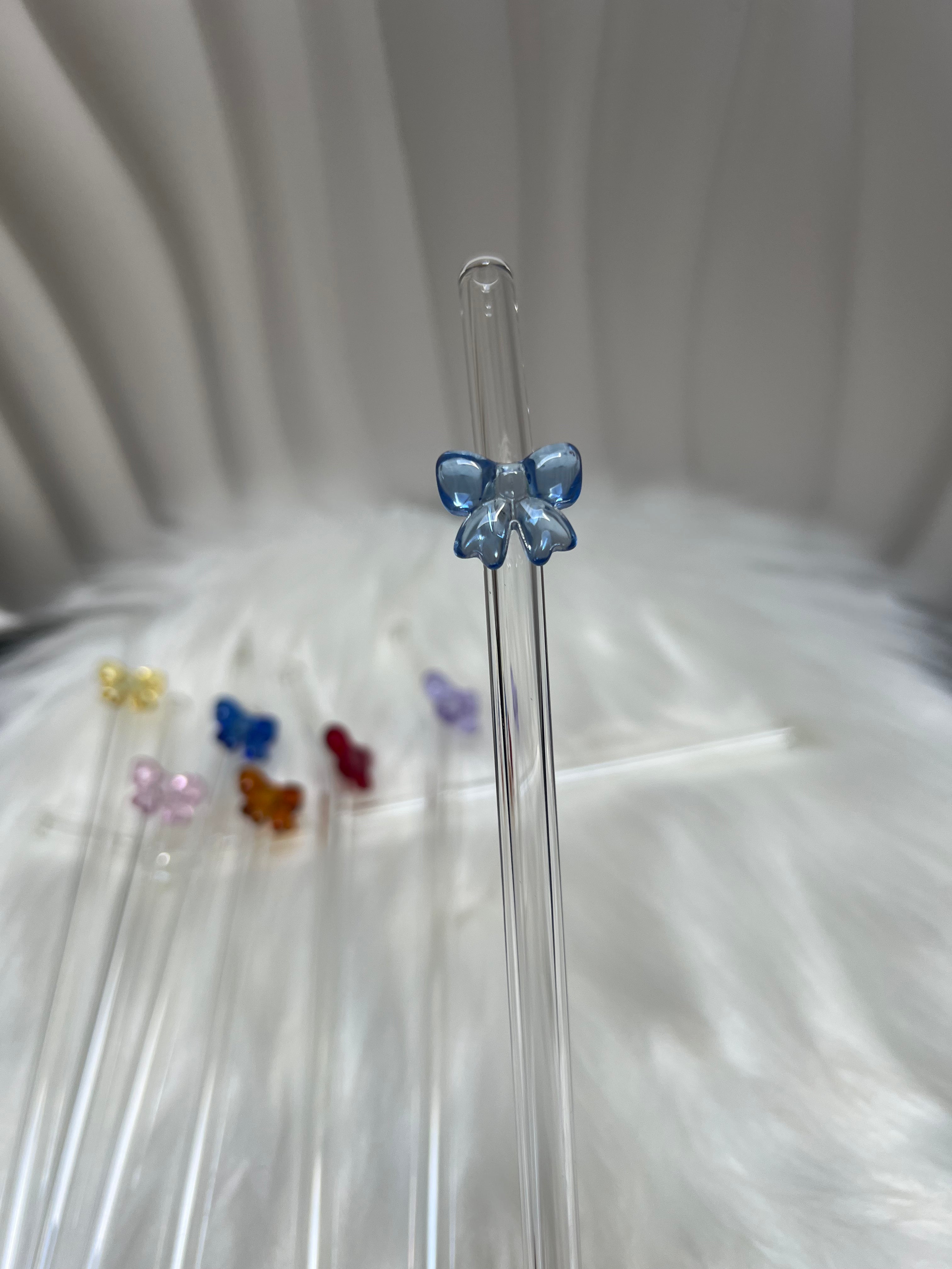 Glass Bow straws