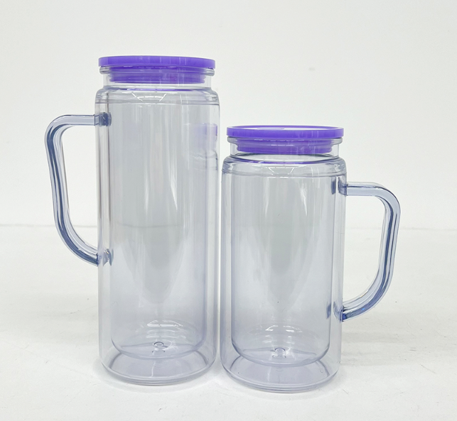 NEW ACRYLIC Snow Globe Mug with Handle