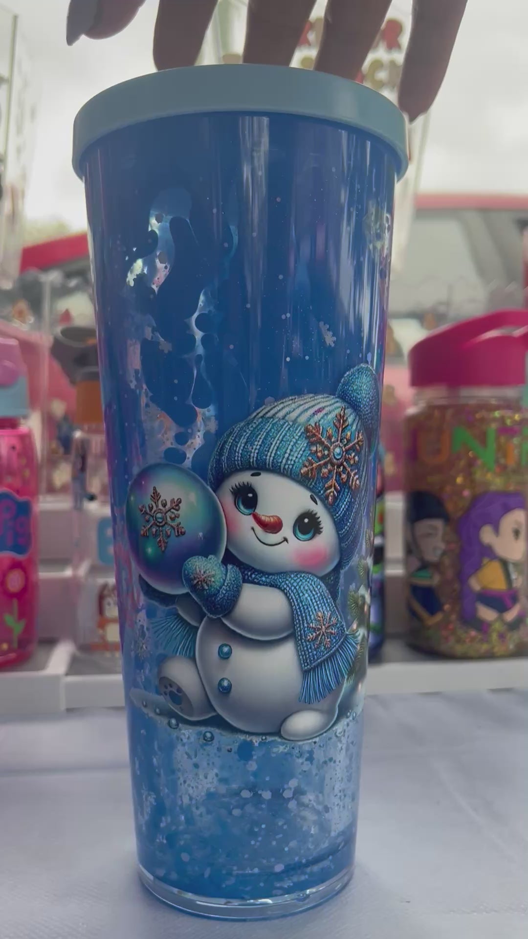 Blue Snowman